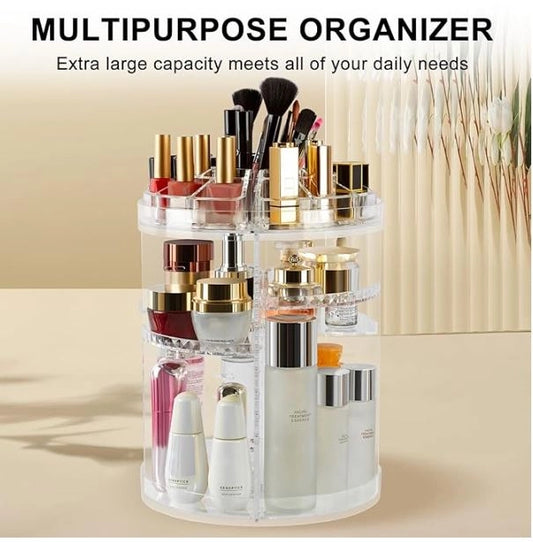 360° Rotating Acrylic Makeup Organizer