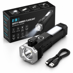 8-in-1 Rechargeable LED Emergency Flashlight