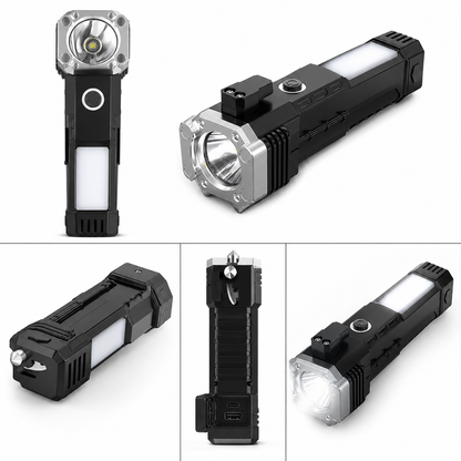 8-in-1 Rechargeable LED Emergency Flashlight