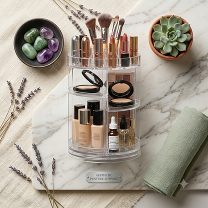 360° Rotating Acrylic Makeup Organizer