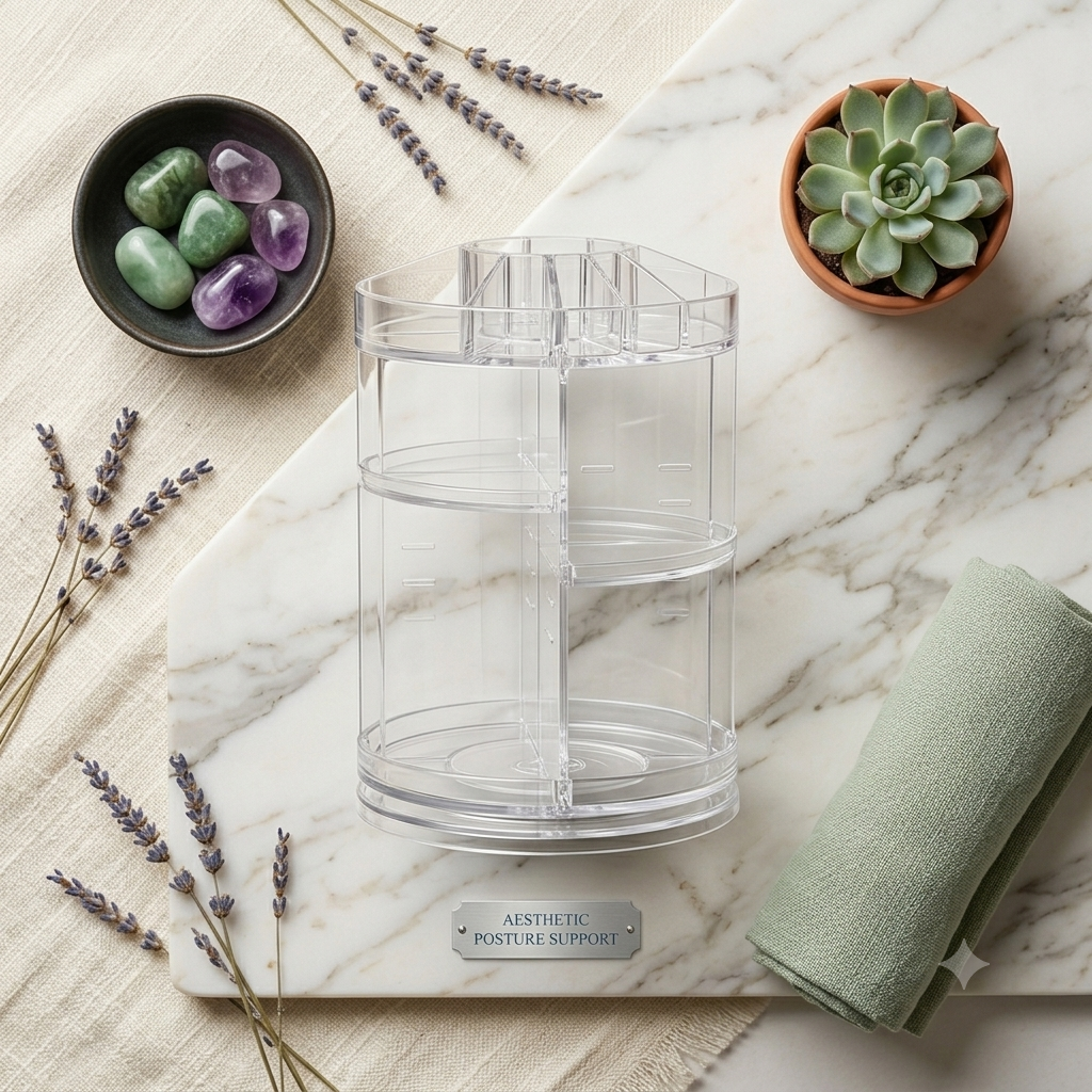 360° Rotating Acrylic Makeup Organizer