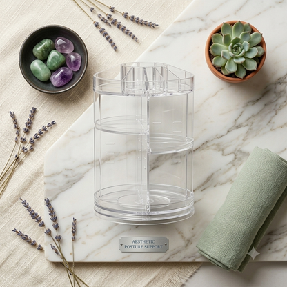 360° Rotating Acrylic Makeup Organizer