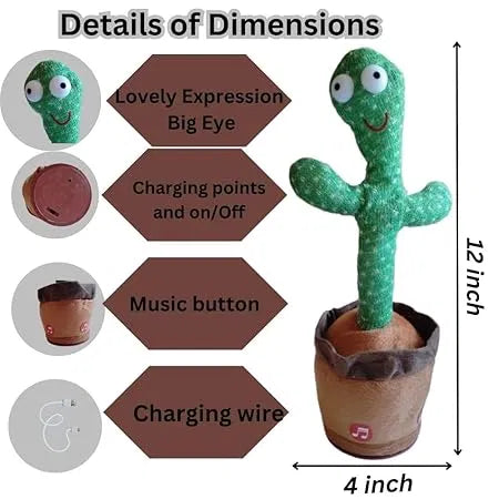 Talking & Dancing Cactus Toy ⭐
