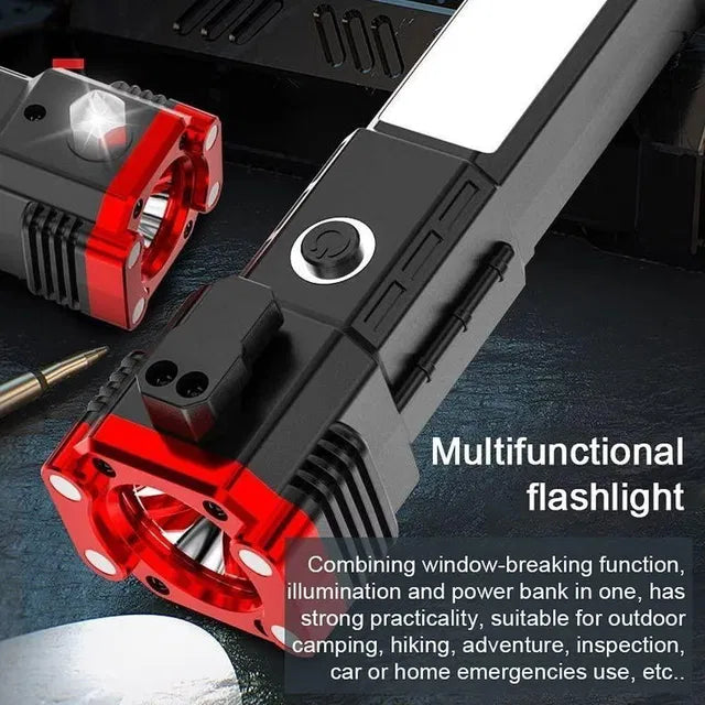 8-in-1 Rechargeable LED Emergency Flashlight