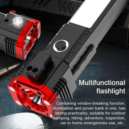 8-in-1 Rechargeable LED Emergency Flashlight