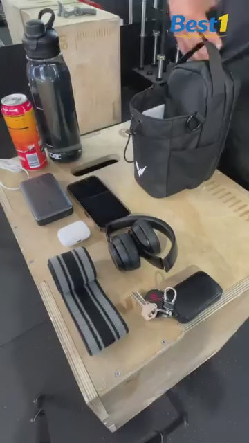 Magnetic Gym Bottle Holder Bag With Storage (Pack of 1)